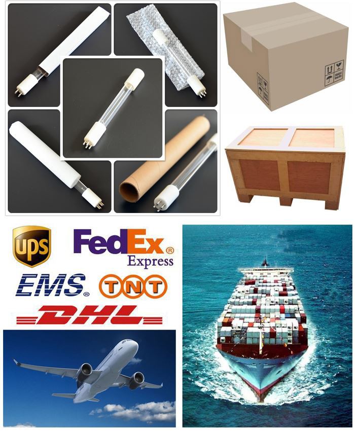 Transport of uv light for germicidal